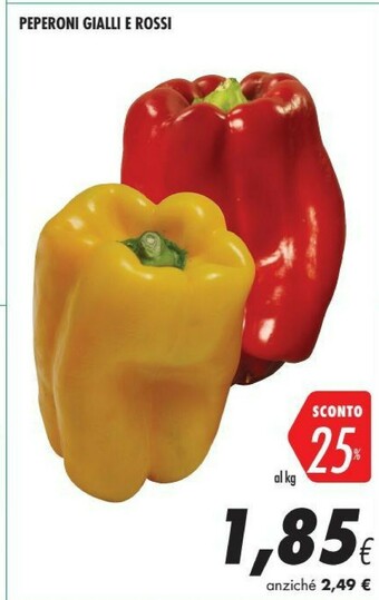 Coop Peperoni Gialli E Rossi offerta