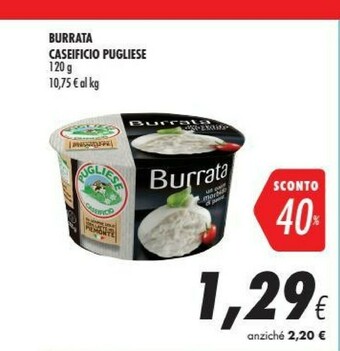 Coop Caseificio pugliese Burrata offerta