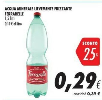 Coop Ferrarelle Acqua Minerale Lievemente Frizzante offerta