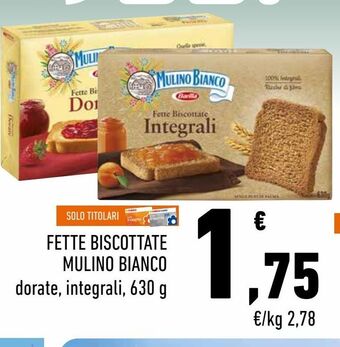 Conad Superstore Fette biscottate mulino bianco offerta