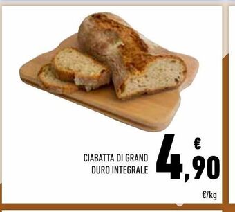 Conad Superstore Ciabatta di grano duro integrale offerta