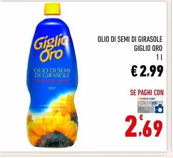 Conad Superstore Olio di semi di girasole giglio oro offerta