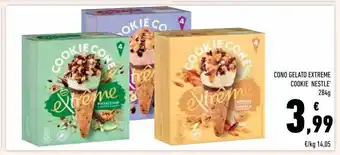 Conad Superstore Cono gelato extreme cookie nestlé offerta