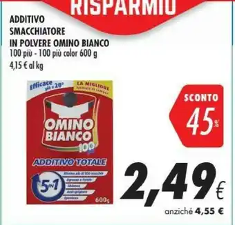 Coop Omino Bianco Additvo Smacchiatore In Polvere 100 Piu offerta