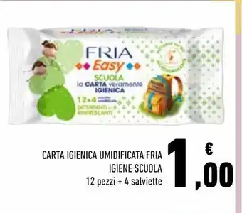 Carta igienica umidificata fria igiene scuola