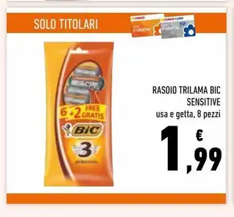 Conad Superstore Rasoio trilama bic sensitive offerta