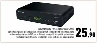 Conad Superstore Ricevitore digitale terrestre metronic offerta