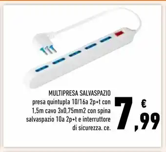 Multipresa salvaspazio