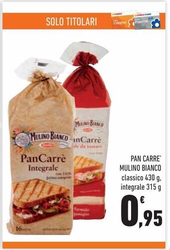 Conad City Pan carrè mulino bianco offerta
