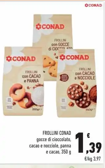 Conad City Frollini conad 350g offerta
