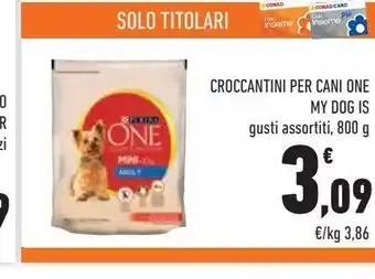 Croccantini per cani one my dog is gusti assortiti 800g