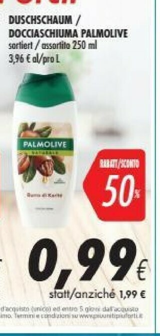 Coop Palmolive Bagnoschiuma offerta