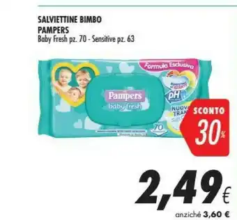 Coop Pampers Salviettine Bimbo Baby Fresh offerta