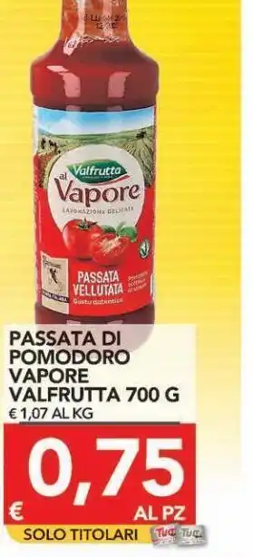 TuoDi Passata di pomodoro valfrutta 700 g offerta