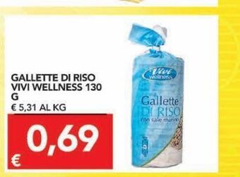 Gallette di riso vivi wellness 130 g