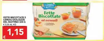 TuoDi Fette biscottate 5 cereali dolcezze del mattino 324 g offerta