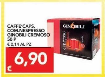 Caffè caps. com. nespresso ginobili cremoso 50 p