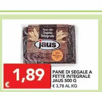 Pane di segale integrale jaus 500g
