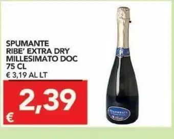 TuoDi Spumante ribè dry millesimato doc 75 cl offerta