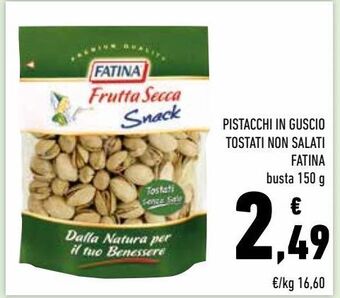 Conad Pistacchi in guscio tostati non salati fatina busta 150 g offerta