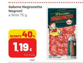 Coop Negroni Salame offerta