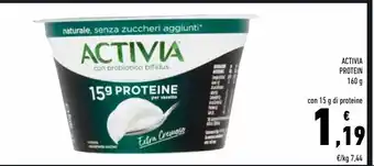 Conad Activia protein 160 g con 15 g di proteine offerta