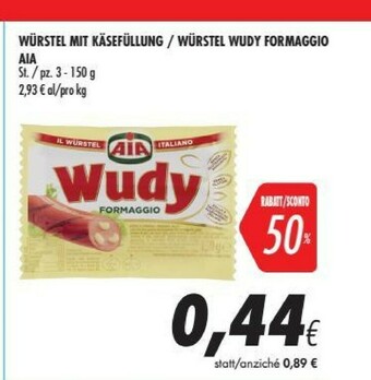 Coop Aia Wudy Formaggio 150 G(ml) offerta