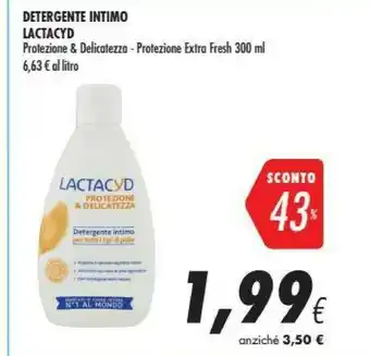 Coop Lactacyd Detergente Intimo Protezione & Delicatezza offerta