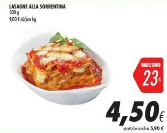 Coop Lasagne Alla Sorrentina offerta