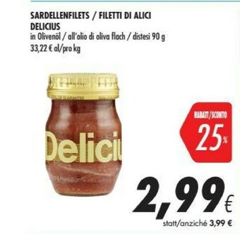 Coop Delicius Alici offerta