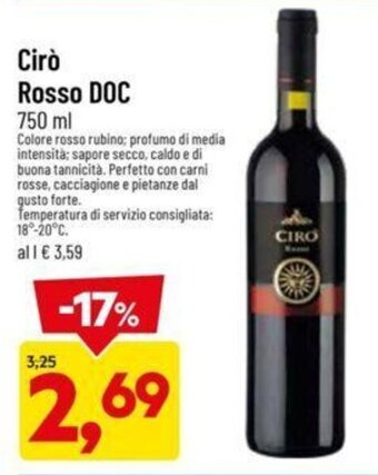 Cirò Rosso DOC 750 ml