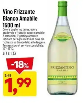 DPiù Vino Frizzante Bianco Amabile 1500 ml offerta