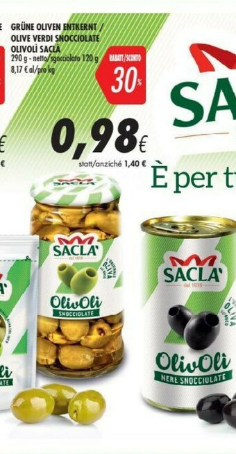 Coop Saclà Olive offerta