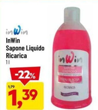 DPiù InWin Sapone Liquido Ricarica 1 l offerta
