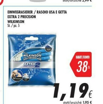 Coop Wilkinson sword Rasoio offerta