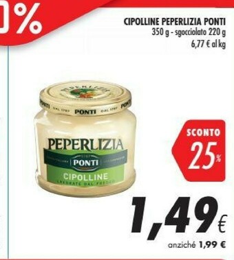 Coop Ponti Peperlizia Cipolline offerta