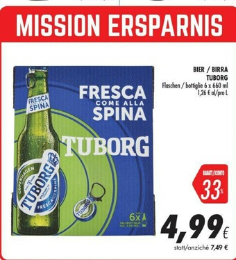 Coop Tuborg Birra offerta
