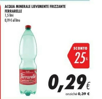 Coop Ferrarelle Acqua Minerale Lievemente Frizzante offerta