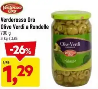 DPiù Verderosso Oro Olive Verdi a Rondelle 700 g offerta