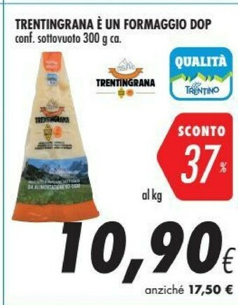 Coop Trentingrana E' Un Formaggio Dop offerta