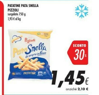 Coop Pizzoli Pata Snella Patatine offerta