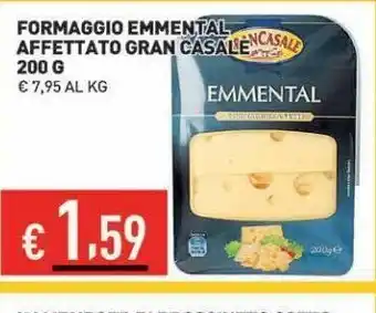 Ingrande Formaggio emmental affettato gran casale offerta