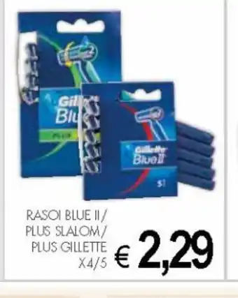 PrestoFresco Gillette Blue II Rasoi Plus Sialom/ x 4/5 offerta