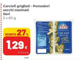Coop Neri Carciofi offerta