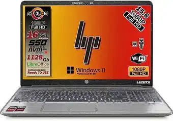 Amazon Hp 255 g8 portatile pc cpu amd athlon 3020 ddr4 16 gb, sshd da 1128 gb, 15.6" display fhd 1920x1080 antiglare, webcam hd, ... offerta