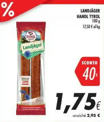 Coop Handl tyrol Landjager offerta
