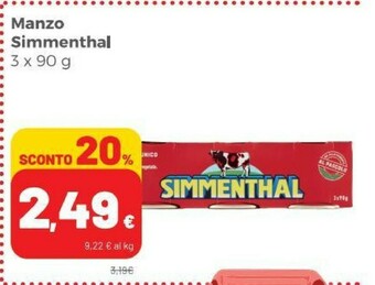 Coop Simmenthal Carne in scatola offerta