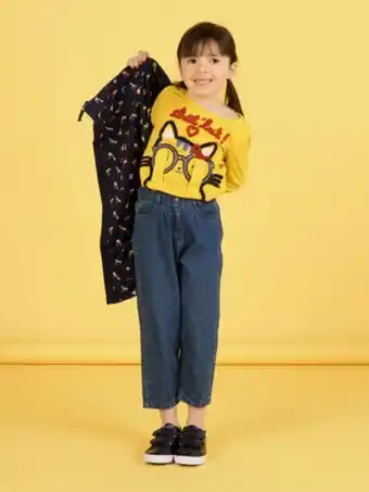 Jeans denim medio bambina