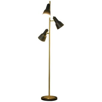 Brico Bravo Lampada da terra 150cm 3 paralumi regolabili base rotonda interruttore a pedale offerta