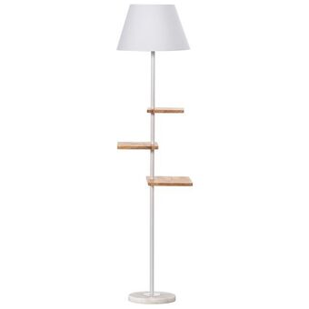 Brico Bravo Lampada da terra con base in marmo bianco con ripiani stile moderno offerta